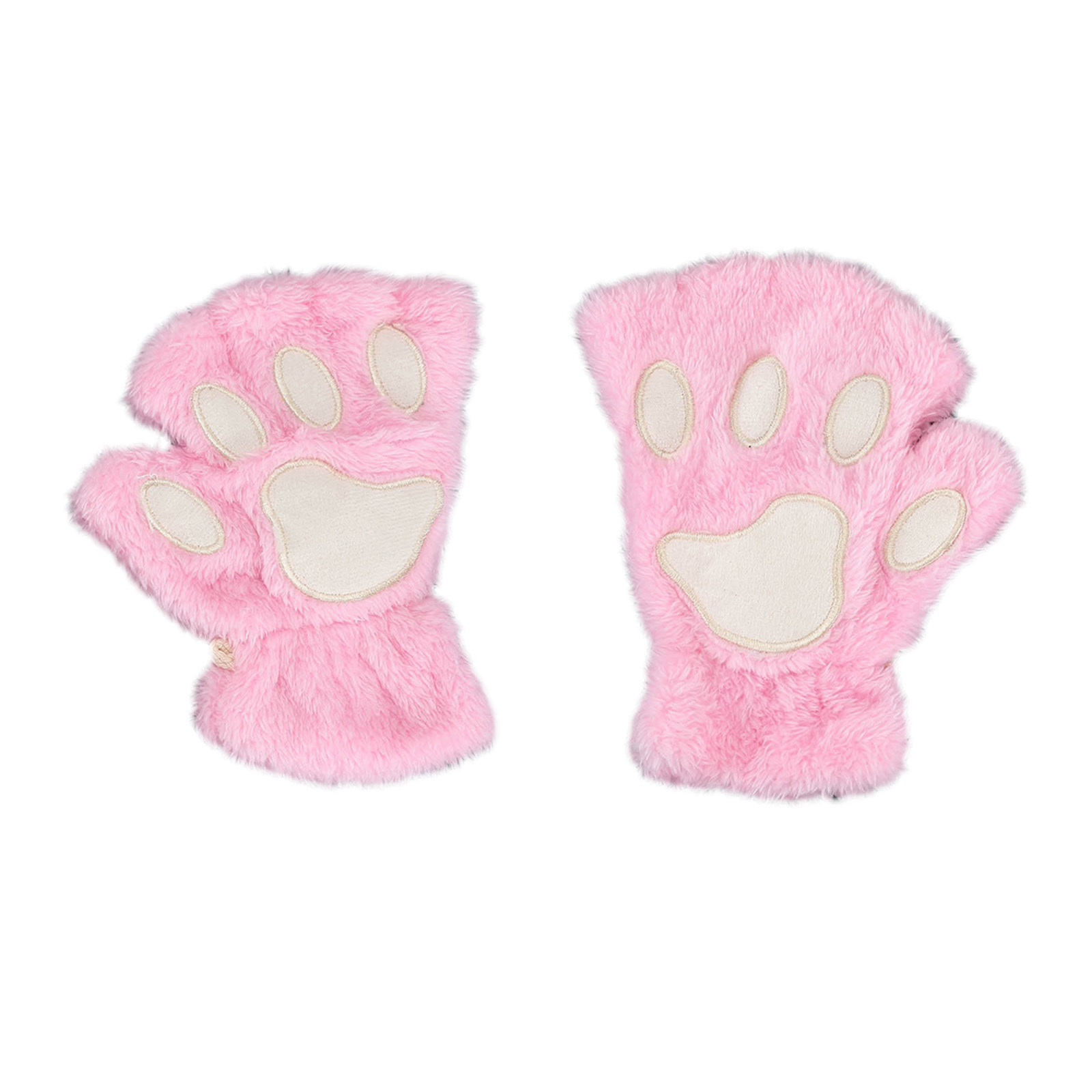 thumbnail image 4 of Guantes Piel Sintética Peludos Dibujos Animados Pata Gato Regalos Térmicos Dedo para, 4 of 10