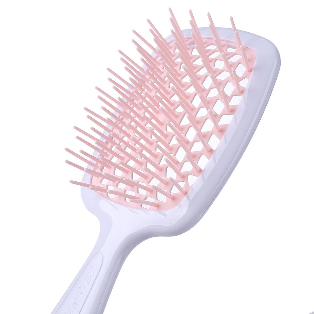 thumbnail image 3 of WDOplteas Peines Cojín Aire Dientes Anchos Cepillo Masaje para El Cuero Cabelludo Peine Rejilla Hueca (rosa), 3 of 10