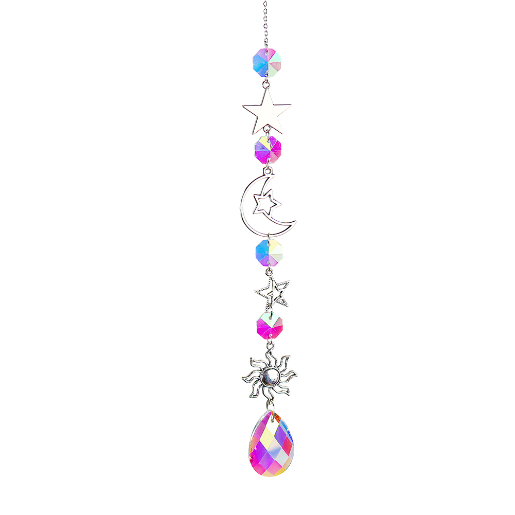 thumbnail image 2 of Joyas de Cristal Bsvklp para Luces de Campanillas Viento Plata 5, 2 of 9