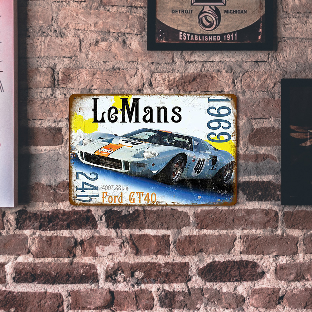 thumbnail image 4 of Placa Letrero Metal Vintage Carteles Pared para Automóvil Pintura Hierro 20x30cm, 4 of 10