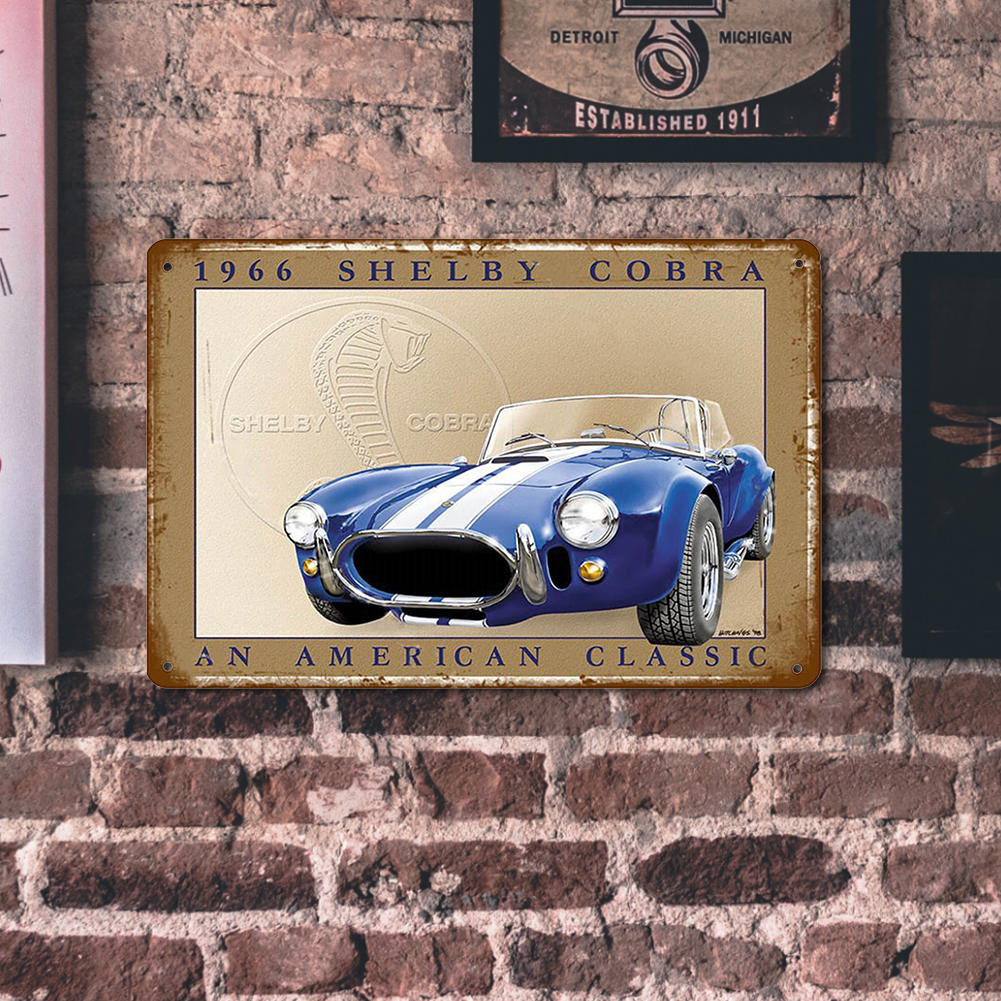 thumbnail image 4 of Letreros Metal Vintage Rectangulares para Vehículo Coche Retro Impermeable Tablero en Puerta, 4 of 10