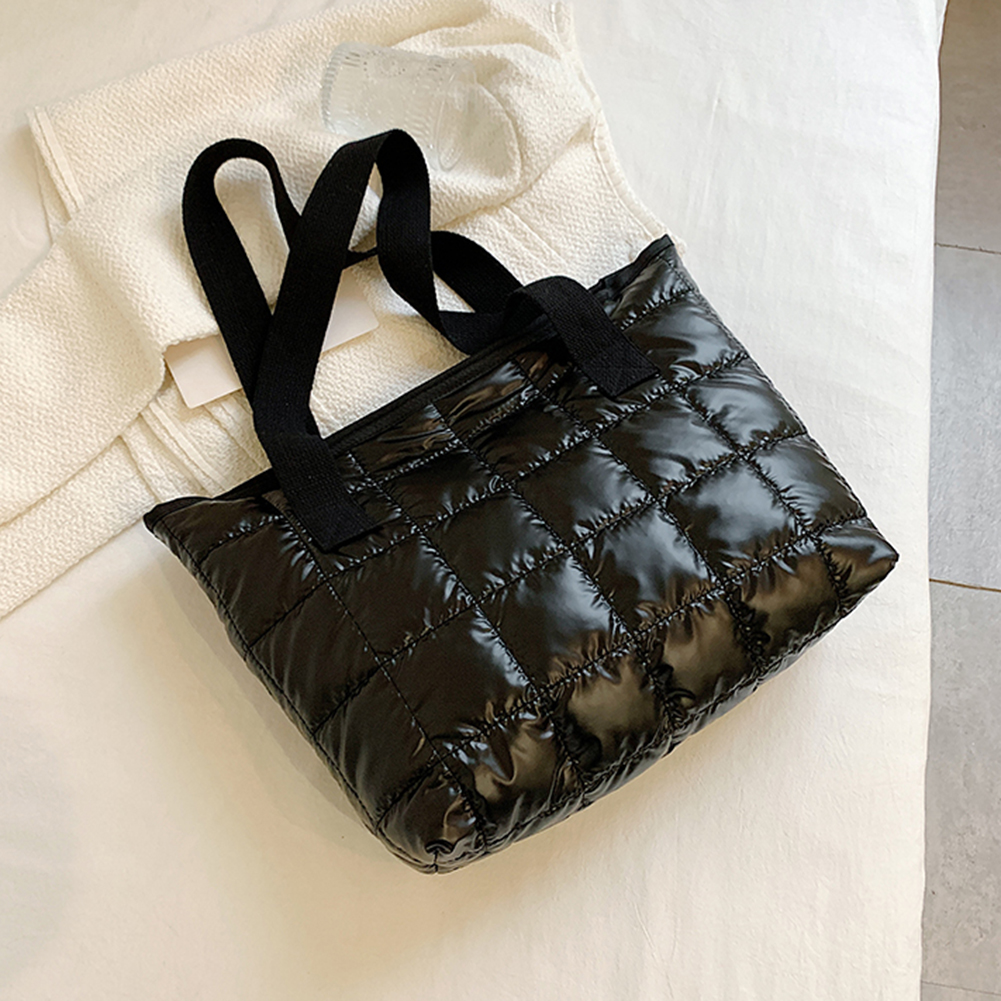 thumbnail image 4 of Bolsos Hombro Tela Nailon Femenina Mano Color Sólido Grandes, 4 of 10