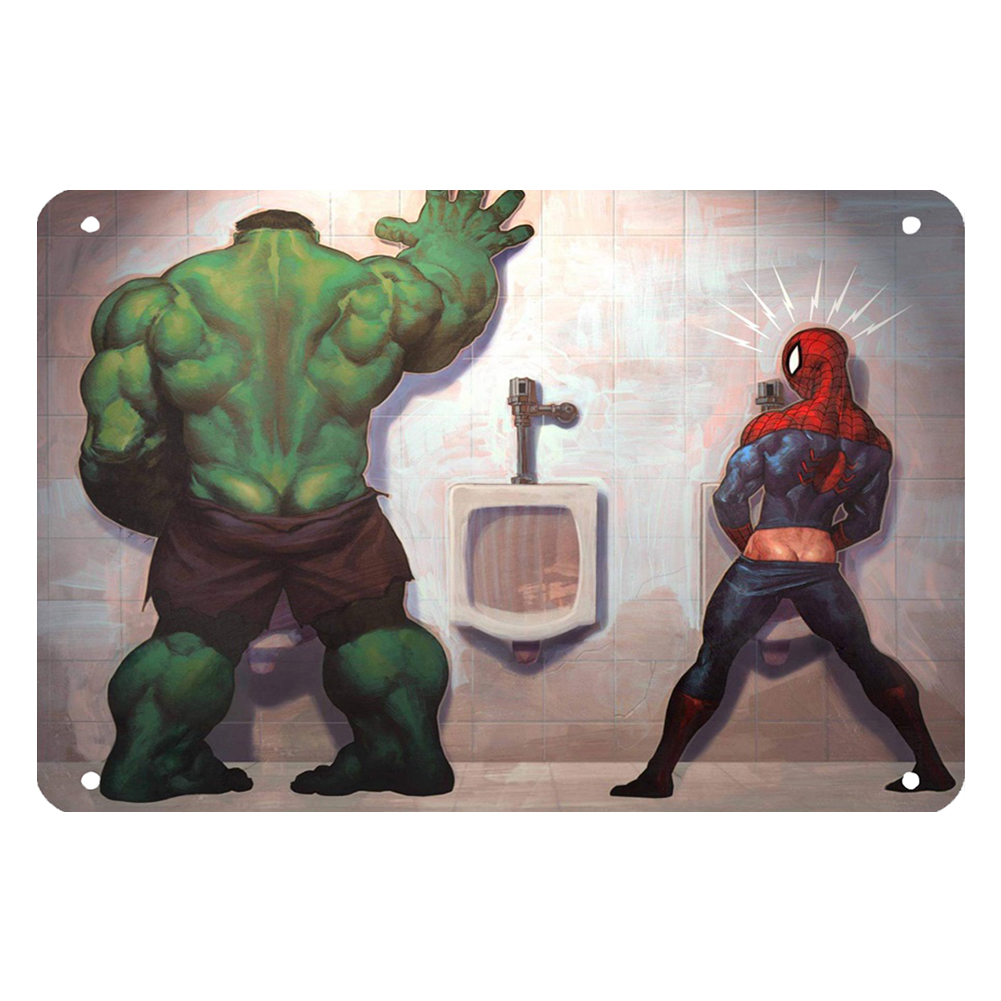 thumbnail image 2 of Placa Letrero Metal Vintage Carteles Dibujos Animados para Pared Pintura Hierro 20x30cm, 2 of 10