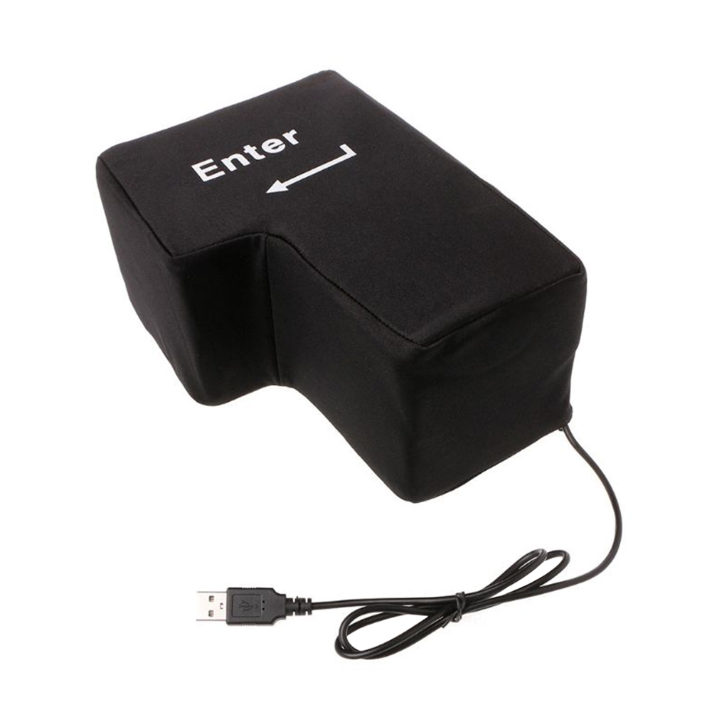 thumbnail image 2 of Computadora Antiestrés WDOplteas Tecla Entrada Enorme Botón Ventilación Teclado USB Gigante Negro, 2 of 7
