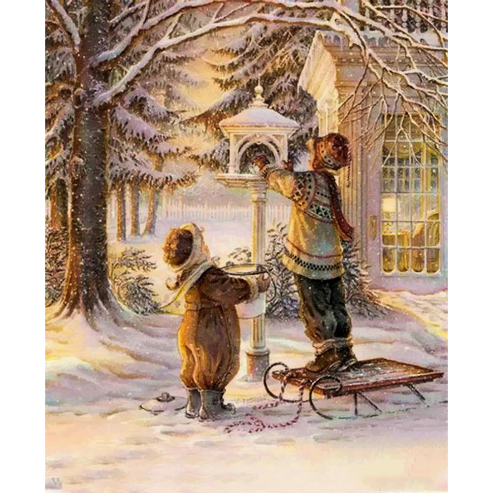 thumbnail image 2 of Imagen Diamantes Imitación Mosaico Artesanal Taladro Navidad Dibujo Pintura Resina Regalos, 2 of 10