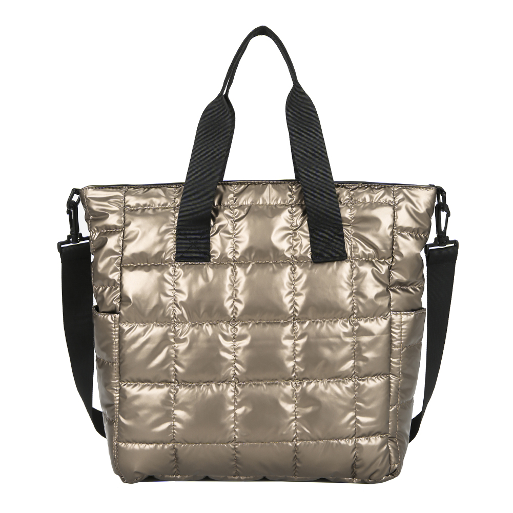 thumbnail image 3 of Bolso Bandolera para Mujer Bolso Bandolera Elegante Acolchado Color Sólido (dorado), 3 of 10