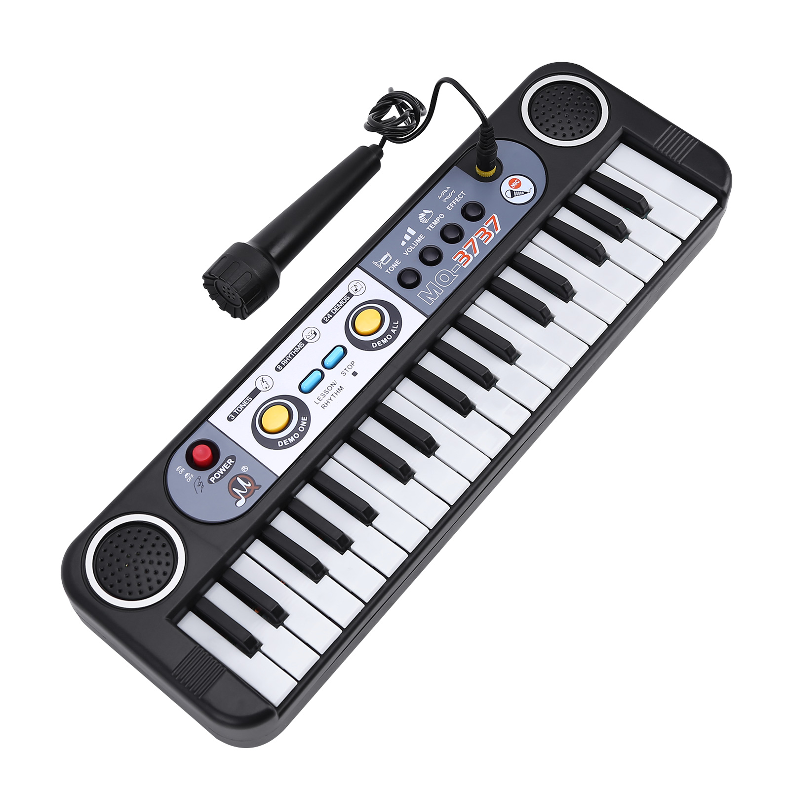 thumbnail image 2 of Aprendizaje Teclado 37 Teclas Electrónicas Con Micrófono para Exhibición Festivales, 2 of 10