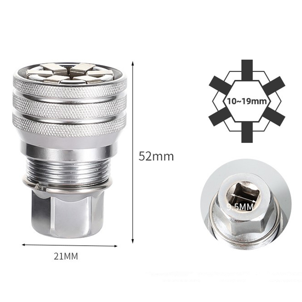 thumbnail image 5 of Adaptador llave tubo manual ajustable multifuncional universal Kuymtek 10-19 mm, 5 of 10