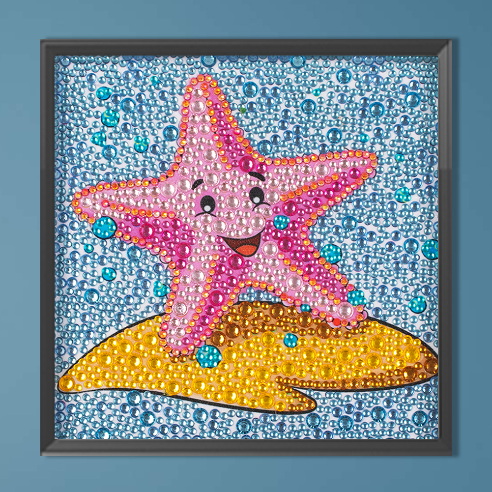 thumbnail image 4 of (DXZ57) Serie Dibujos Animados Mar Dibujos Animados Diamantes Con Forma Especial Pintura Diamantes Cristal 18*18cm, 4 of 10