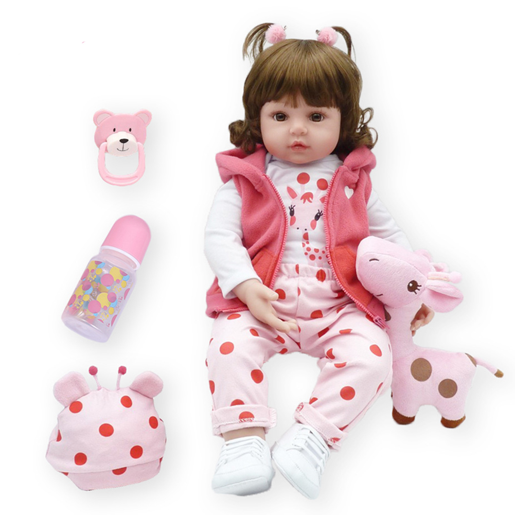 Muñeca Reborn NPK 48 Cm Bebé Reborn Muñeca Recién Nacida Artística Colección Alta regalo Navideño Tela