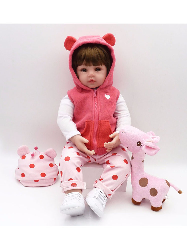 thumbnail image 3 of Muñeca Reborn NPK 48 Cm Bebé Reborn Muñeca Recién Nacida Artística Colección Alta regalo Navideño Tela, 3 of 10