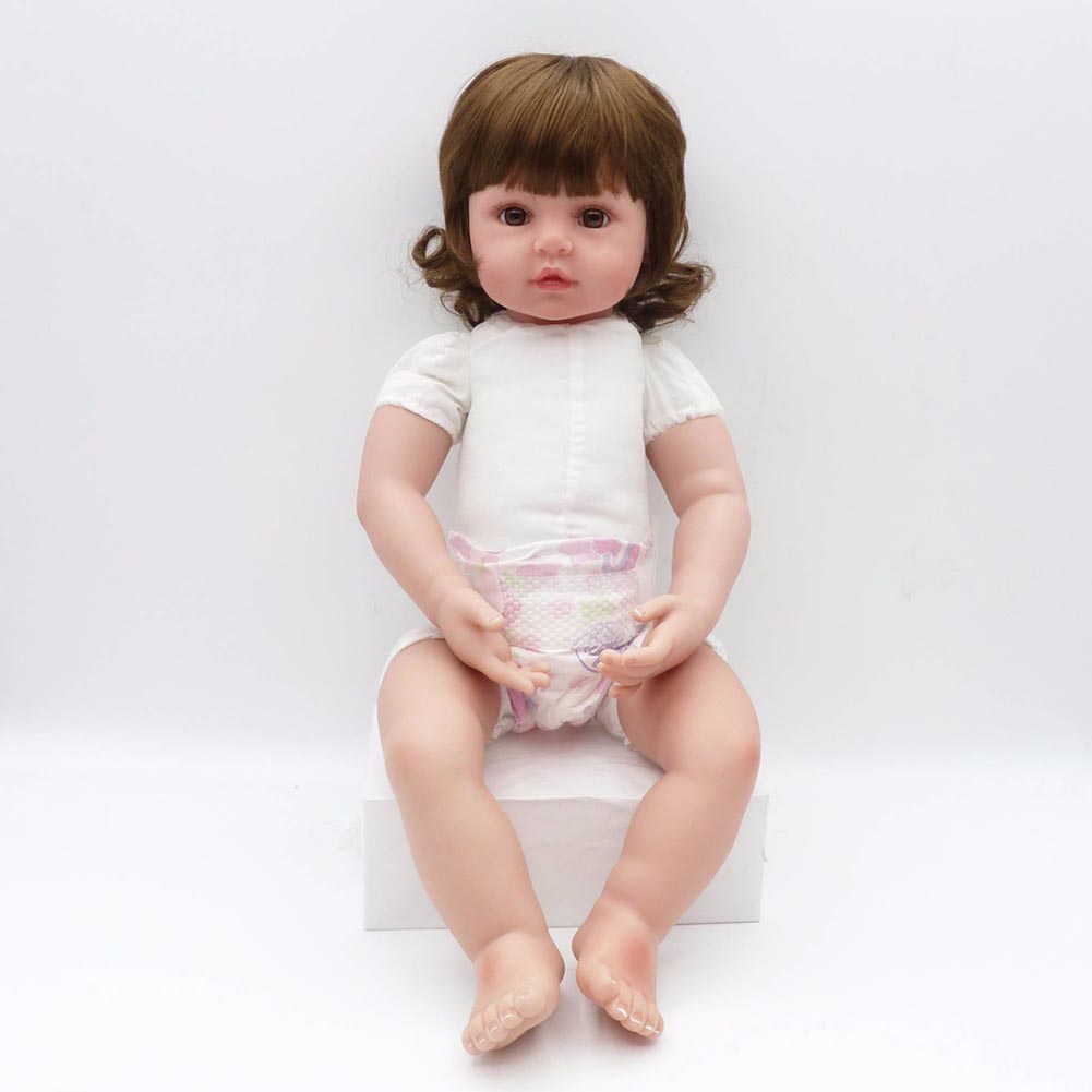 thumbnail image 4 of Muñeca Reborn NPK 48 Cm Bebé Reborn Muñeca Recién Nacida Artística Colección Alta regalo Navideño Tela, 4 of 10