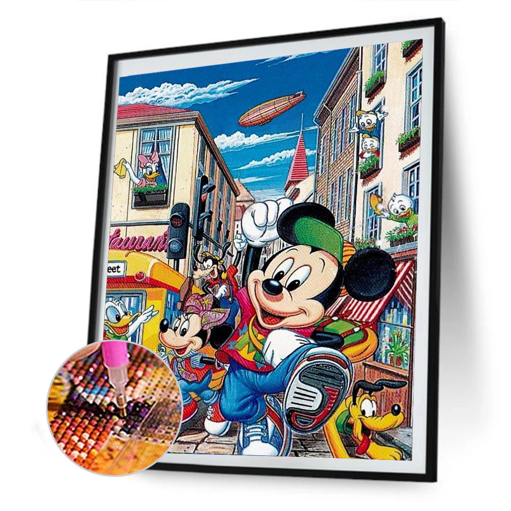 thumbnail image 5 of (B2578) Lleno Diamantes Disney Serie Dibujos Animados Diamante Resina 30*40CM 23 Colores, 5 of 10