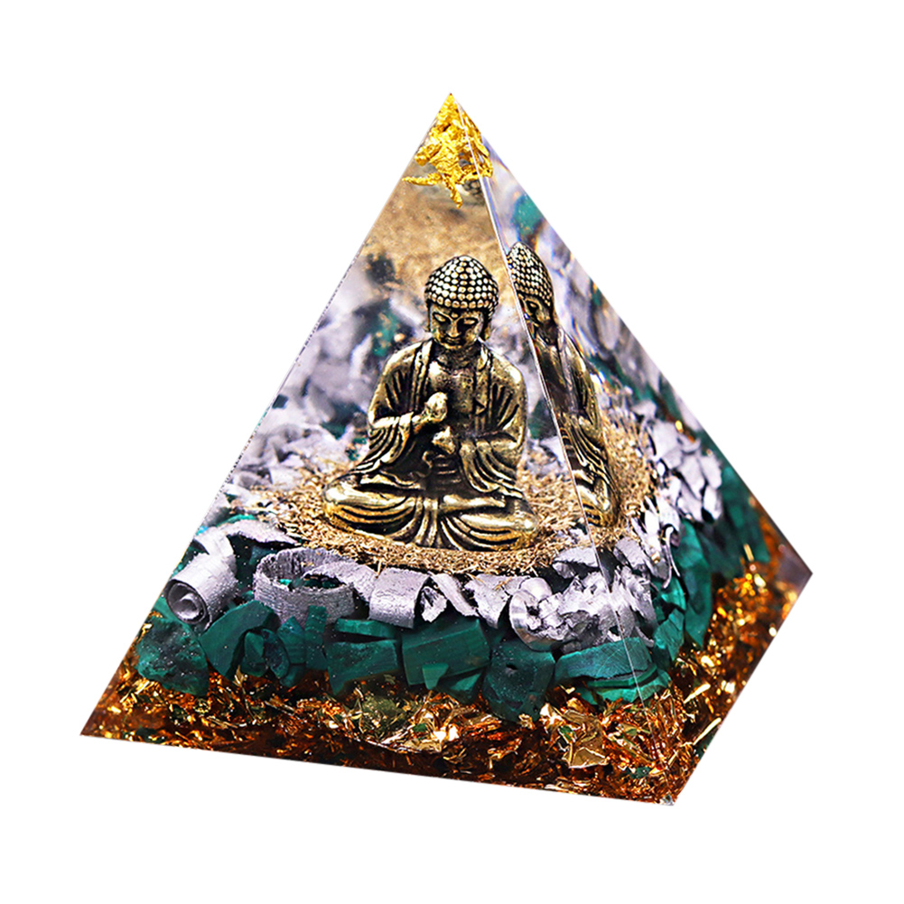 thumbnail image 2 of Pirámide Ogen 6 Cm Torre Cristal Natural Curación Energética Reiki Y Chakra (G) Pirámide Ogen 6 Cm + Estatua Buda G, 2 of 8