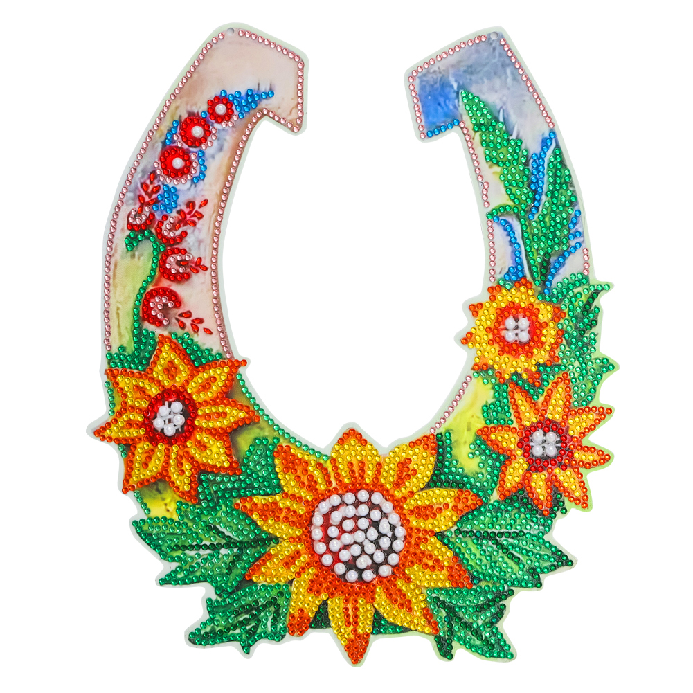 thumbnail image 2 of (GT2023) Guirnalda Artística Diamantes Con Puntos DIY Guirnalda en Forma U Serie Flores Colgantes 23*28cm (con Cadena), 2 of 10