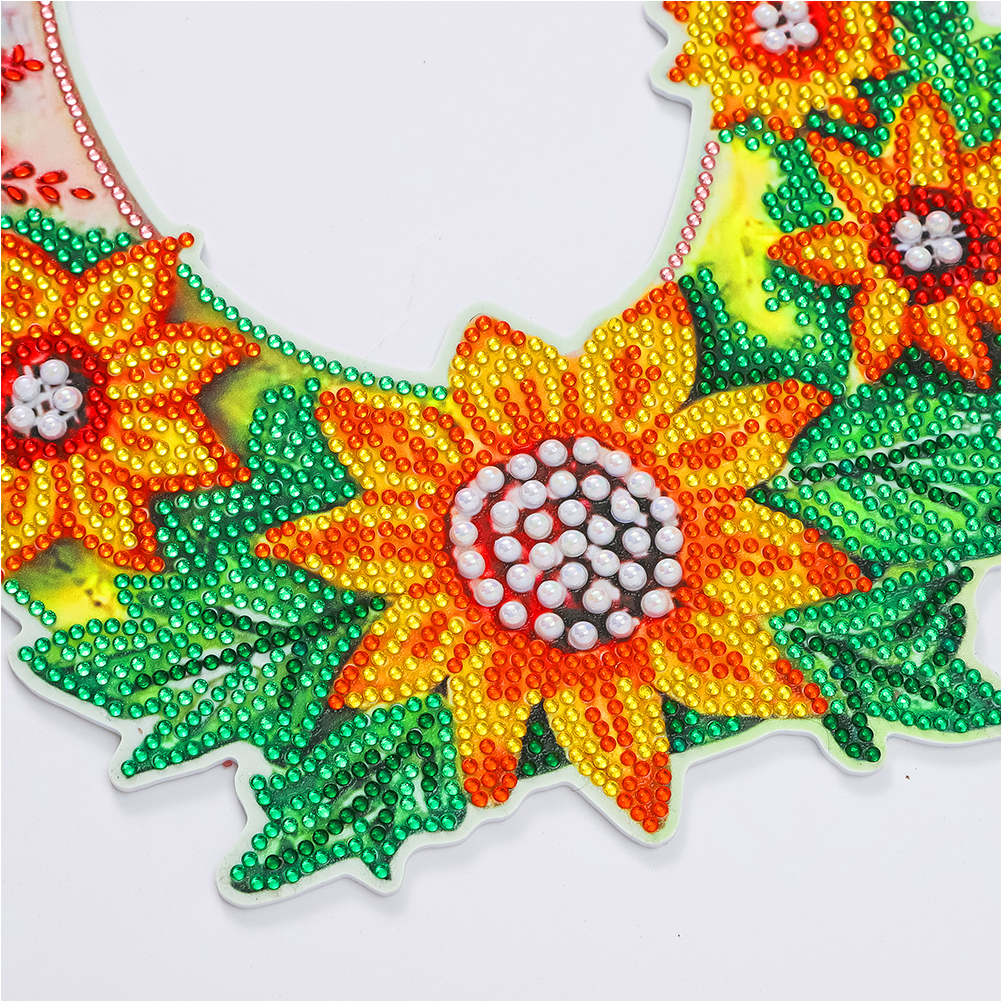 thumbnail image 3 of (GT2023) Guirnalda Artística Diamantes Con Puntos DIY Guirnalda en Forma U Serie Flores Colgantes 23*28cm (con Cadena), 3 of 10