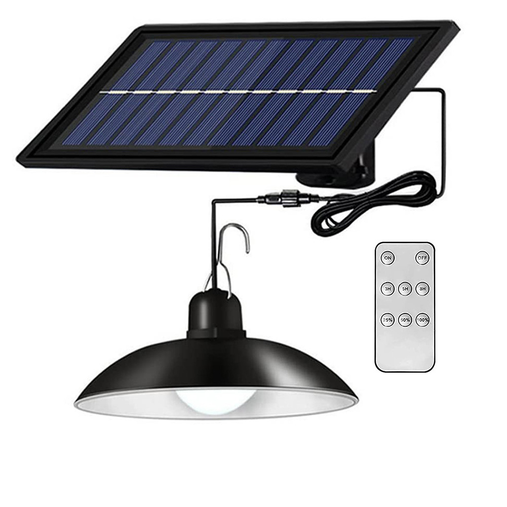 thumbnail image 2 of A [luz Blanca Un Cabezal + Control Remoto] Lámpara Araña Solar Retro para Exteriores Ahorro Impermeable Control Remoto Bombilla Cable para El Jardín Patio Paisaje Lámpara Pared (A), 2 of 10