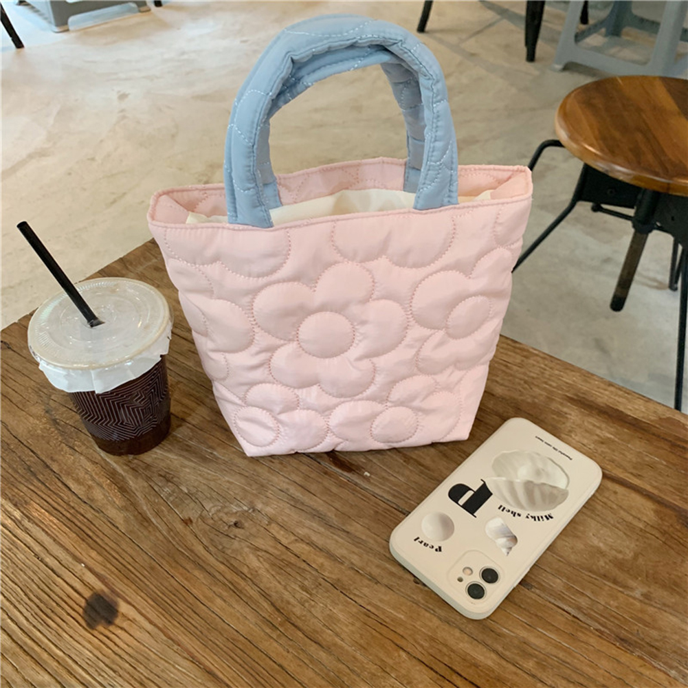 thumbnail image 4 of Bolso Acolchado de Algodón Btafrte Con Asa Superior para Mujer Rosa, 4 of 10
