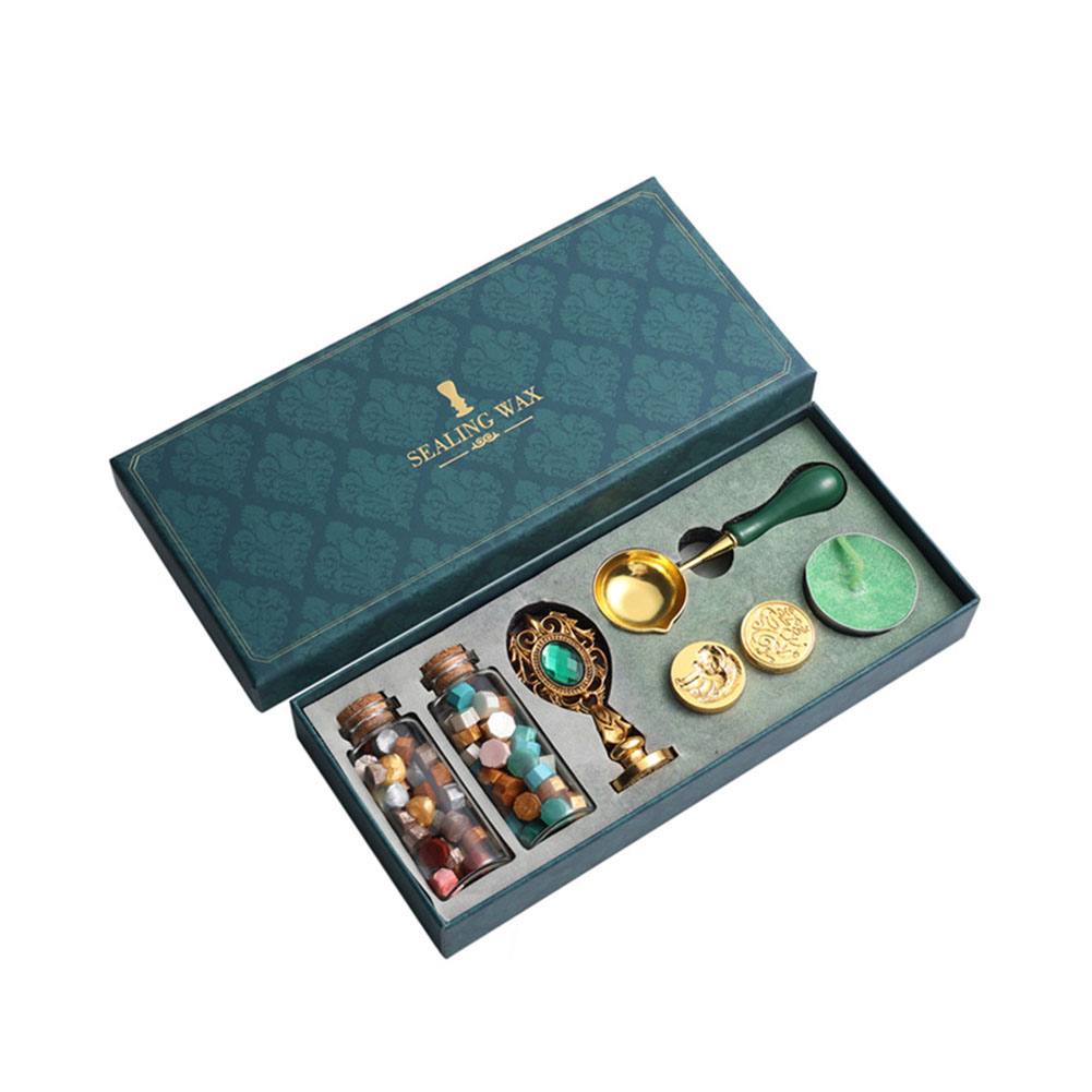 thumbnail image 2 of Btafrte Kit Sellos Cera Con Desmontable/cuchara/idea Regalo Cera Redonda (mango Dorado), 2 of 10