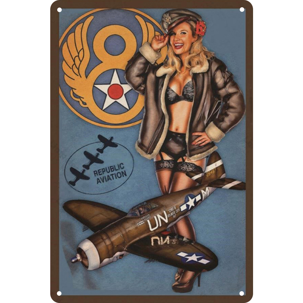 thumbnail image 2 of Pintura Hierro para El A La Intemperie Retro Chic Uniforme Signo Belleza Dibujo Pared, 2 of 10