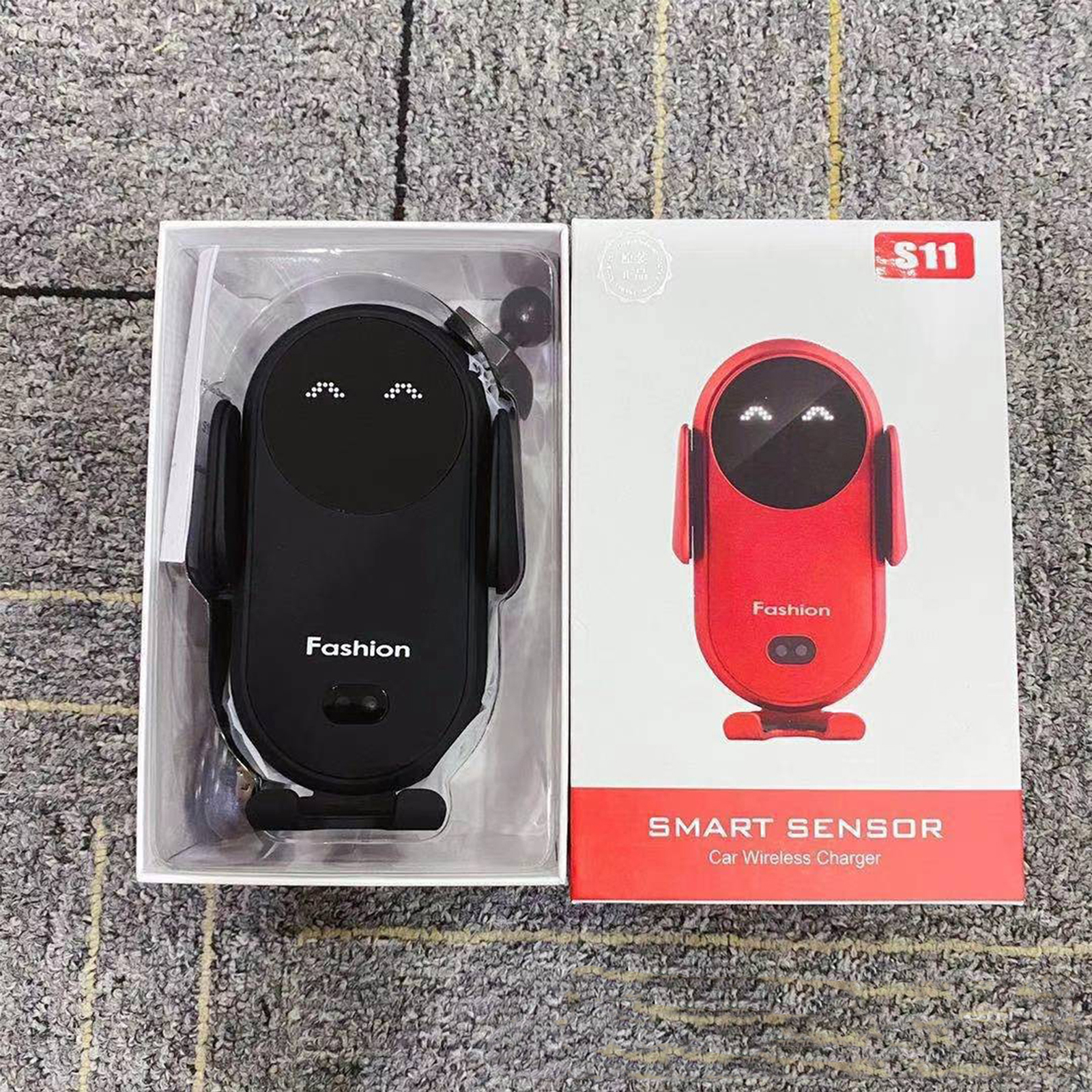 thumbnail image 4 of Cargador Inalámbrico para Coche Ygjytge 10 W Soporte con Montaje Automático Sensor Infrarrojo Negro, 4 of 10