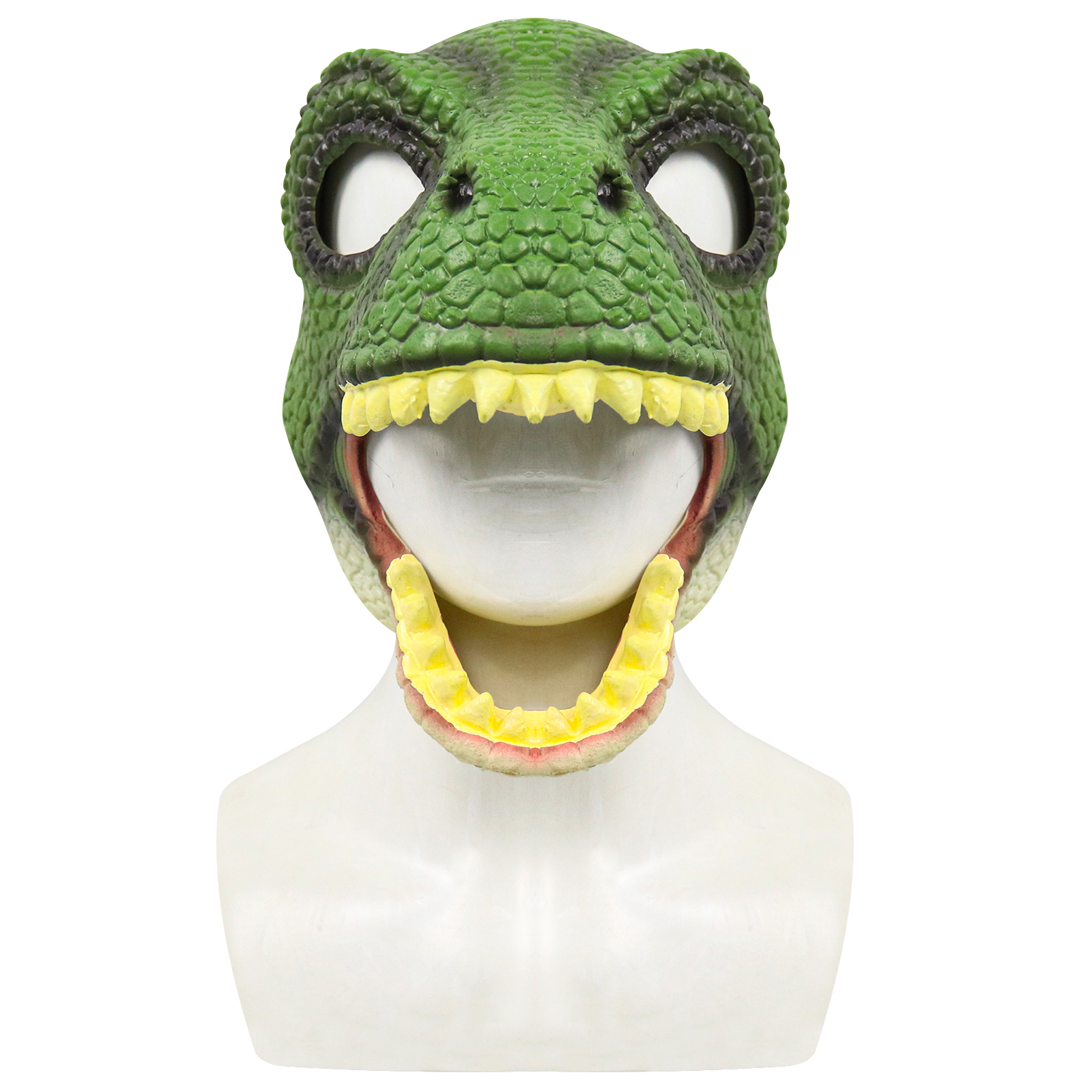 thumbnail image 3 of Máscara dinosaurio - Máscara fiesta disfraces látex Halloween Regalos para (Verde), 3 of 10
