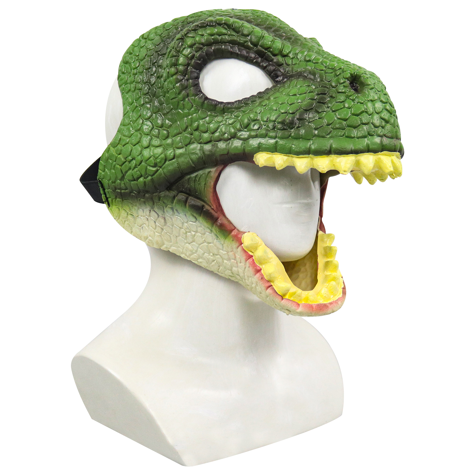 thumbnail image 5 of Máscara dinosaurio - Máscara fiesta disfraces látex Halloween Regalos para (Verde), 5 of 10