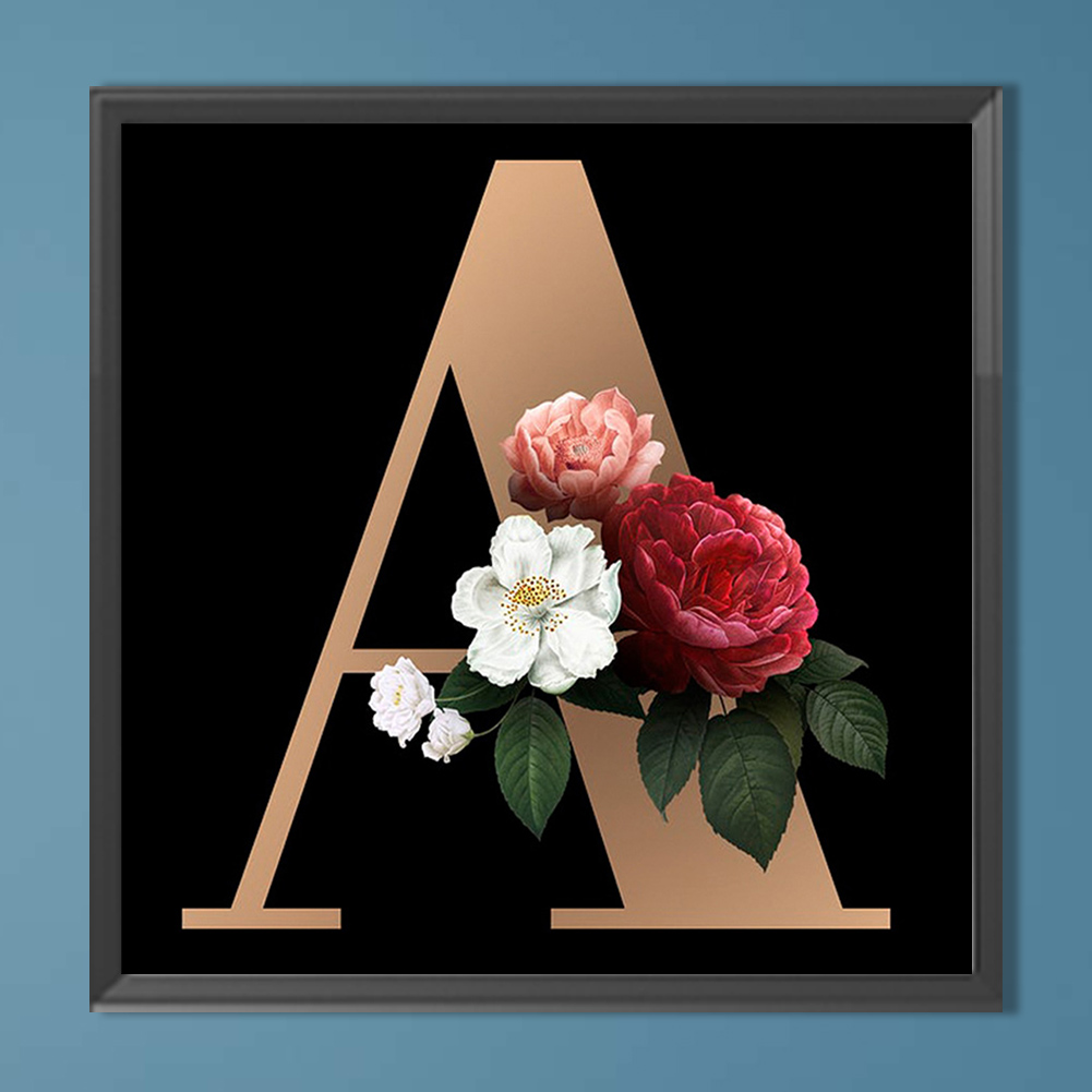 thumbnail image 4 of (B2762) Serie Caligrafía Y Pintura Letra Inglesa Con Diamantes Redondos Pintura Diamantes Resina 30*30CM 19 Colores, 4 of 10