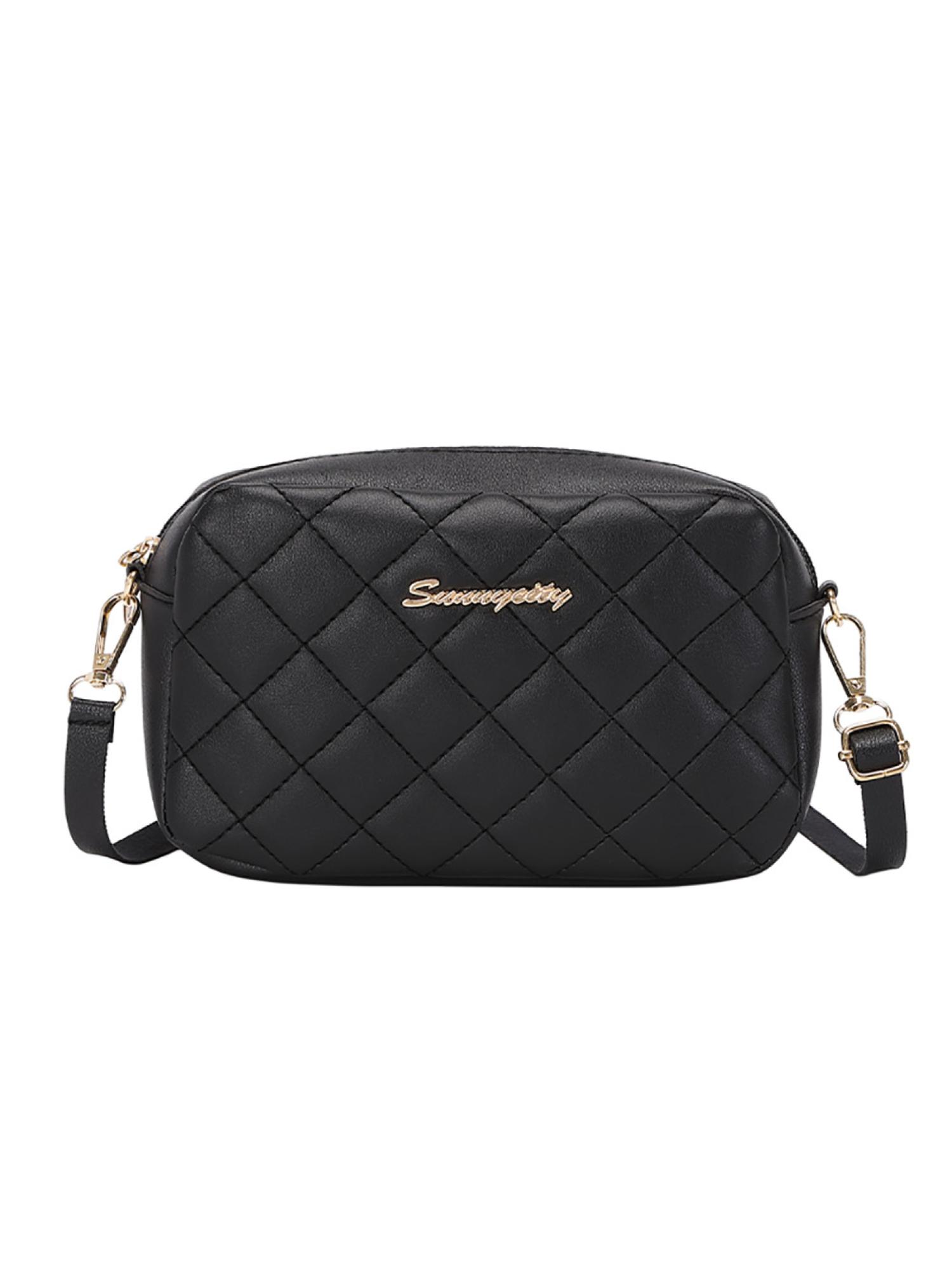 thumbnail image 2 of Bolso Bandolera Cuero PU para Mujer Bolso Bandolera Retro Con (negro), 2 of 10