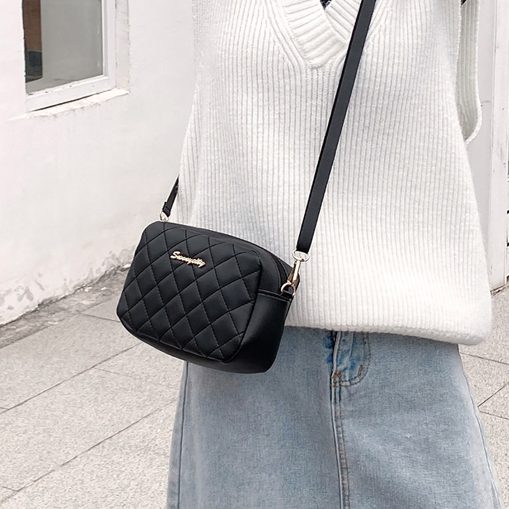 thumbnail image 5 of Bolso Bandolera Cuero PU para Mujer Bolso Bandolera Retro Con (negro), 5 of 10