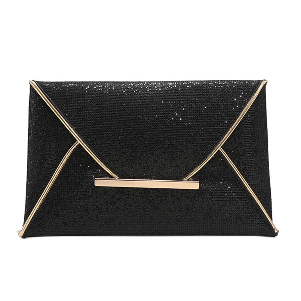thumbnail image 3 of Bolso Cena Con Sobre Nuevo Europea Y Americana Bolso Mano Informal Brillante Bolso Mujer 6411 (negro), 3 of 10