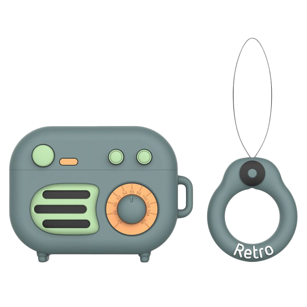 thumbnail image 2 of Soporte para Radio Compatible Con para Airpods Pro (verde Retro), 2 of 8
