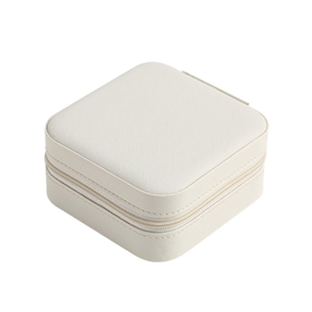 thumbnail image 3 of Caja Almacenamiento para Joyas 2 Uds. Pendientes Collar Anillo Vitrina (negro + Blanco), 3 of 10