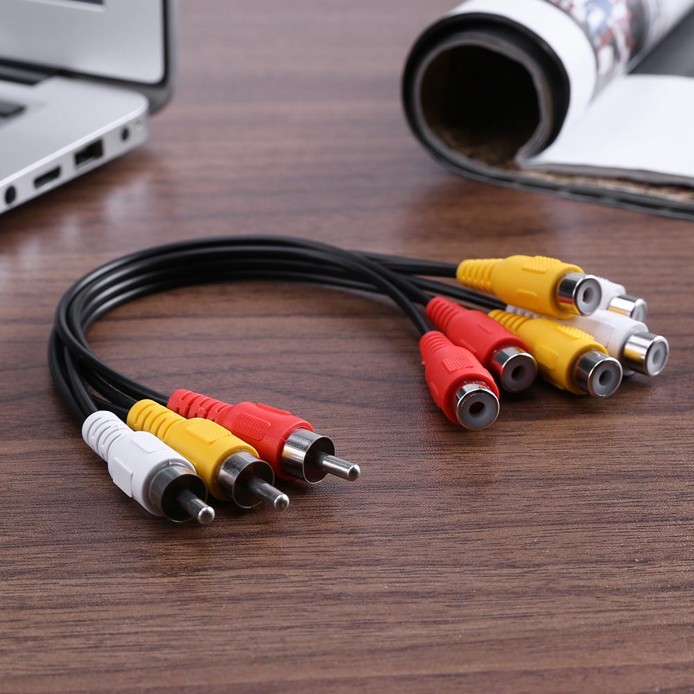 thumbnail image 5 of Cable adaptador Bsvklp 25cm 3RCA Jack A 6RCA Audio Video AV, 5 of 7