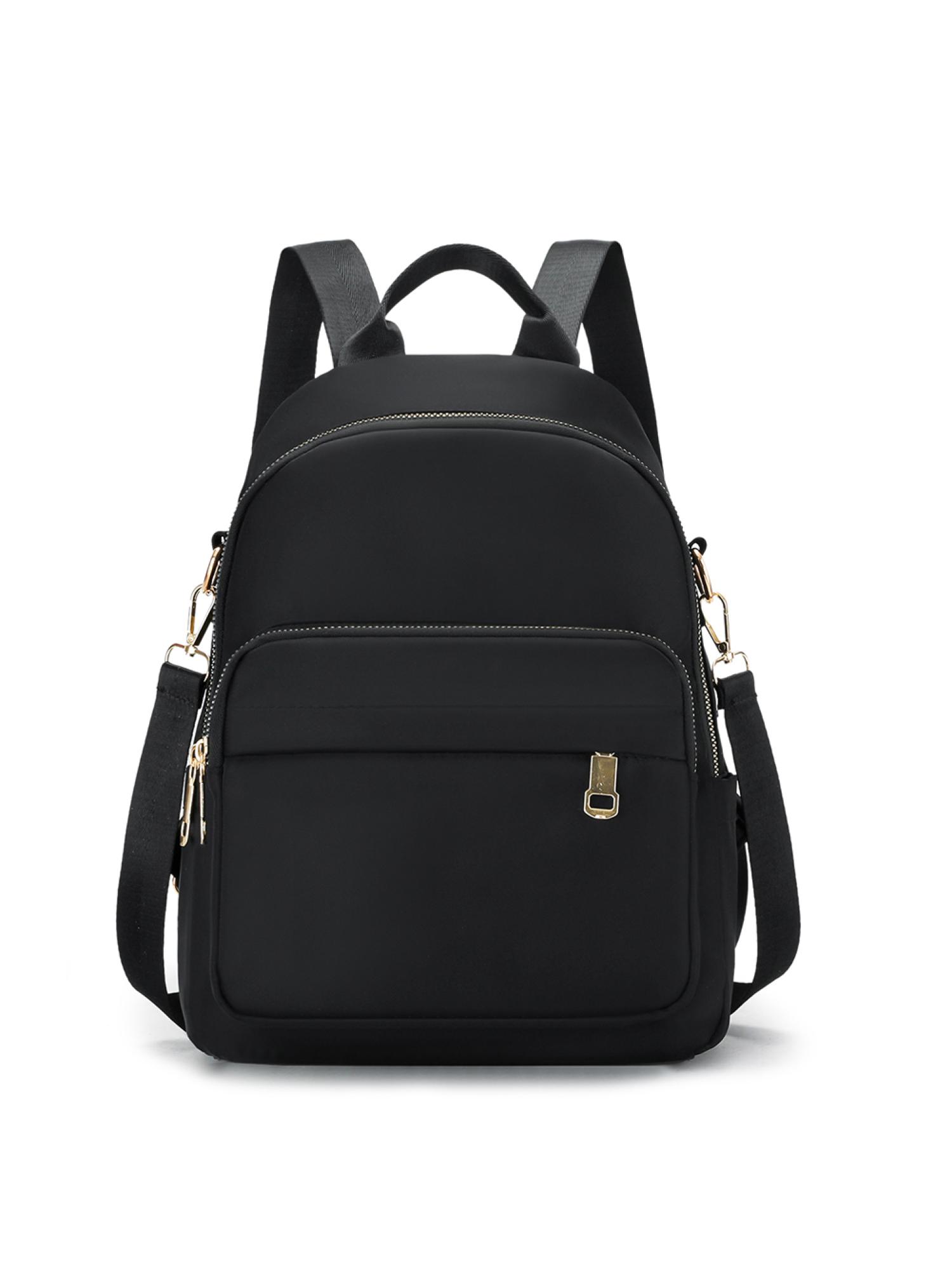 thumbnail image 2 of Mochila Nailon para Mujer Color Sólido Con Gran Capacidad para Ordenador Portátil (negro), 2 of 10