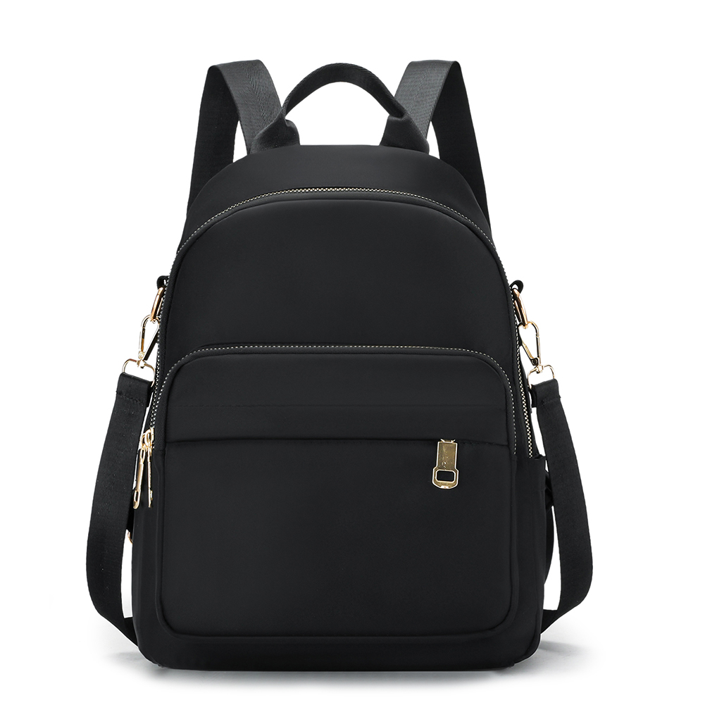 thumbnail image 3 of Mochila Nailon para Mujer Color Sólido Con Gran Capacidad para Ordenador Portátil (negro), 3 of 10