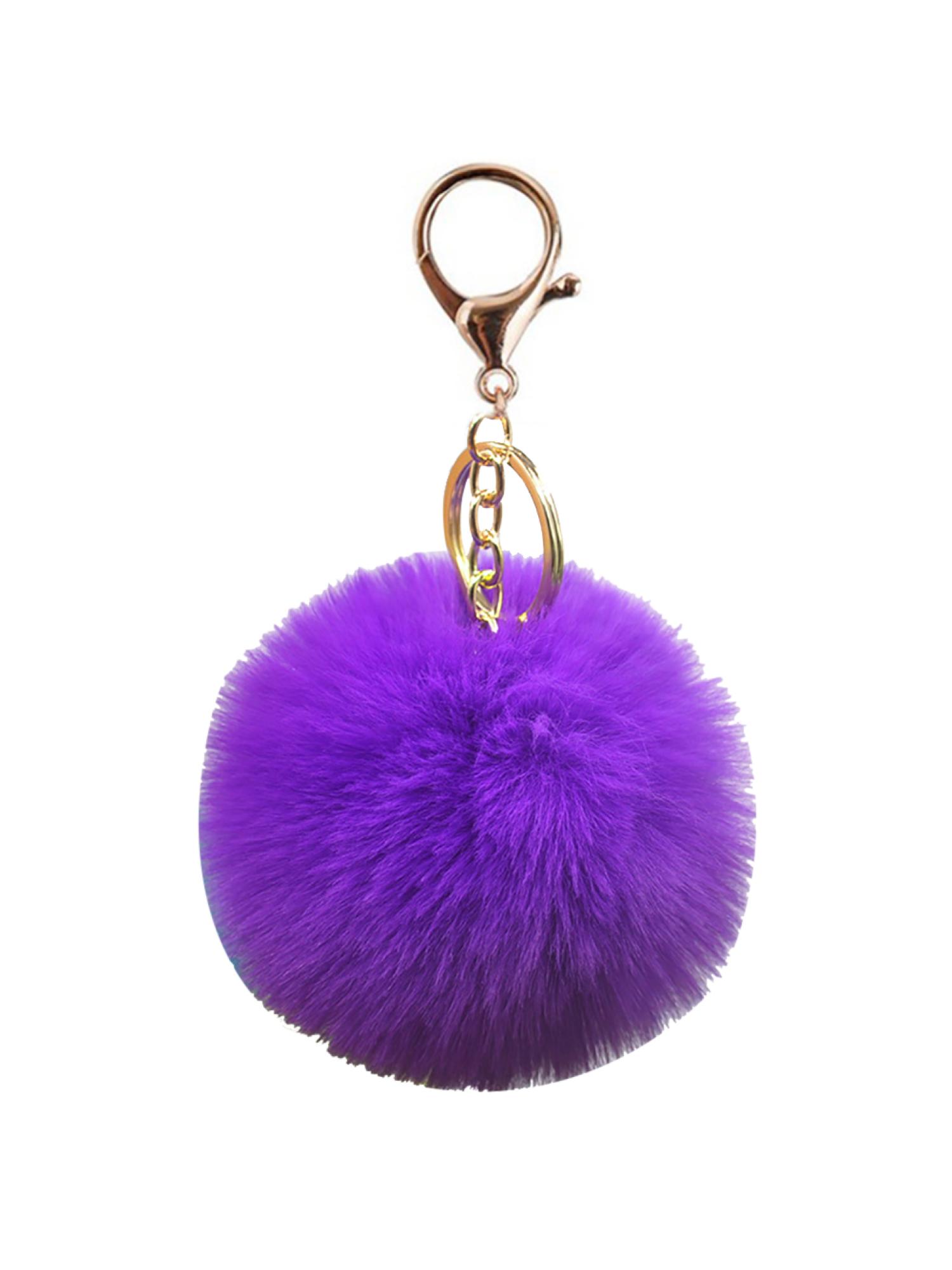 thumbnail image 2 of Piel Conejo Llavero Pompón Felpa Portátil Mochila Imitación, 2 of 8