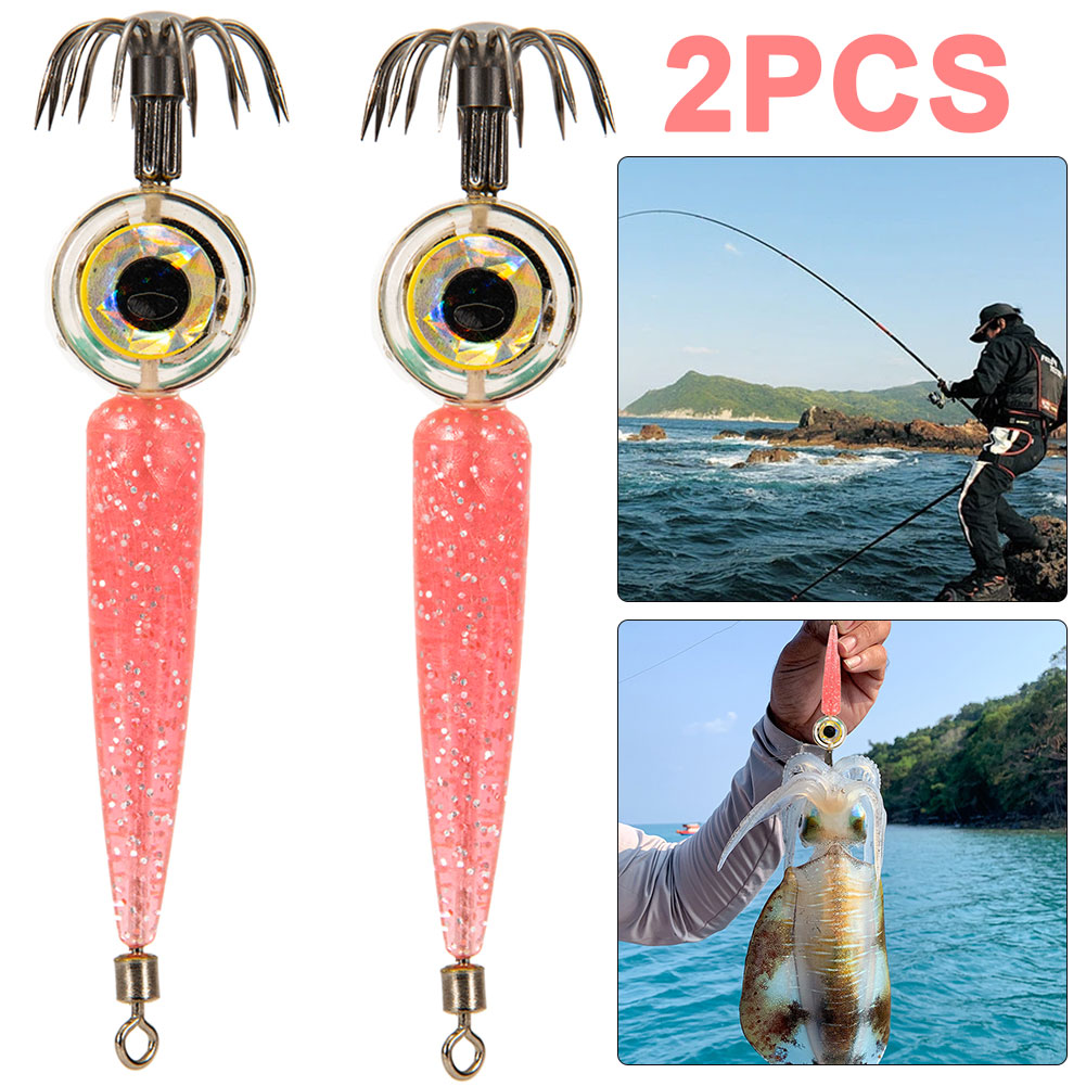 thumbnail image 2 of Señuelo Con LED para Pesca Calamar Lámpara Subacuática Mar (rosa) 2 Uds., 2 of 10