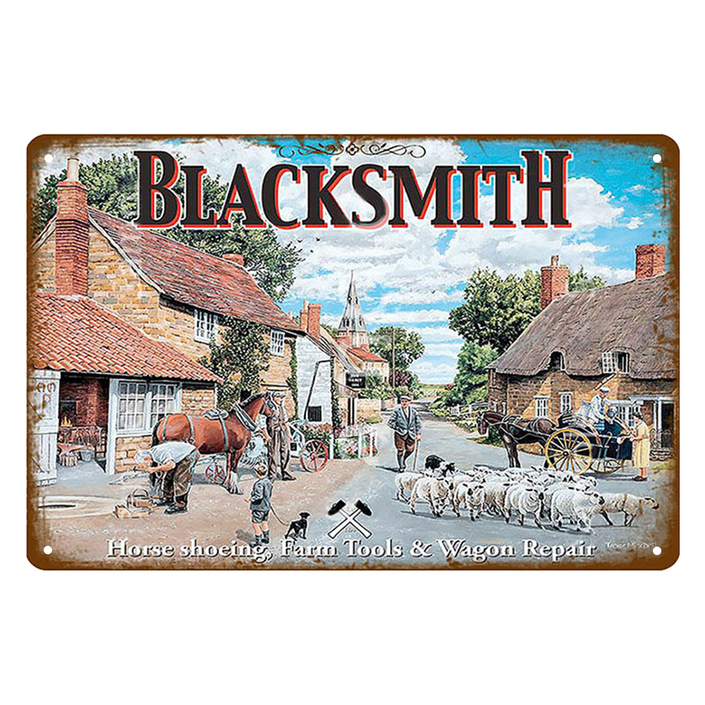 thumbnail image 2 of Hojalata Rectangular 30*20cm Plano BLACKSMITH Serie Personajes Herrero, 2 of 10