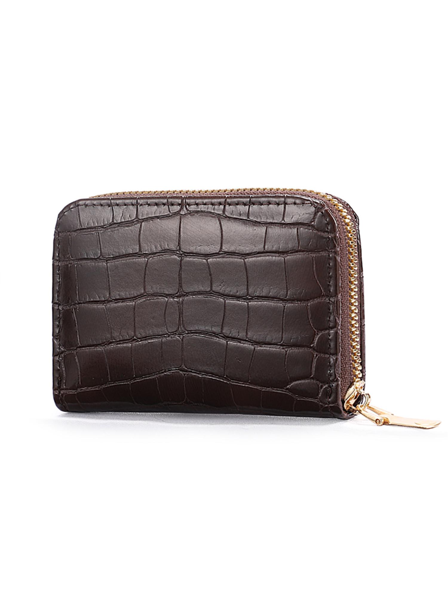 thumbnail image 2 of Cartera Piel Sintética para Mujer Bolso Mano Con para Negocios (café), 2 of 8
