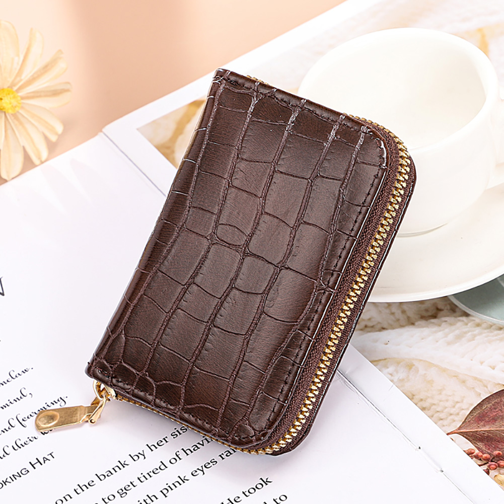 thumbnail image 5 of Cartera Piel Sintética para Mujer Bolso Mano Con para Negocios (café), 5 of 8