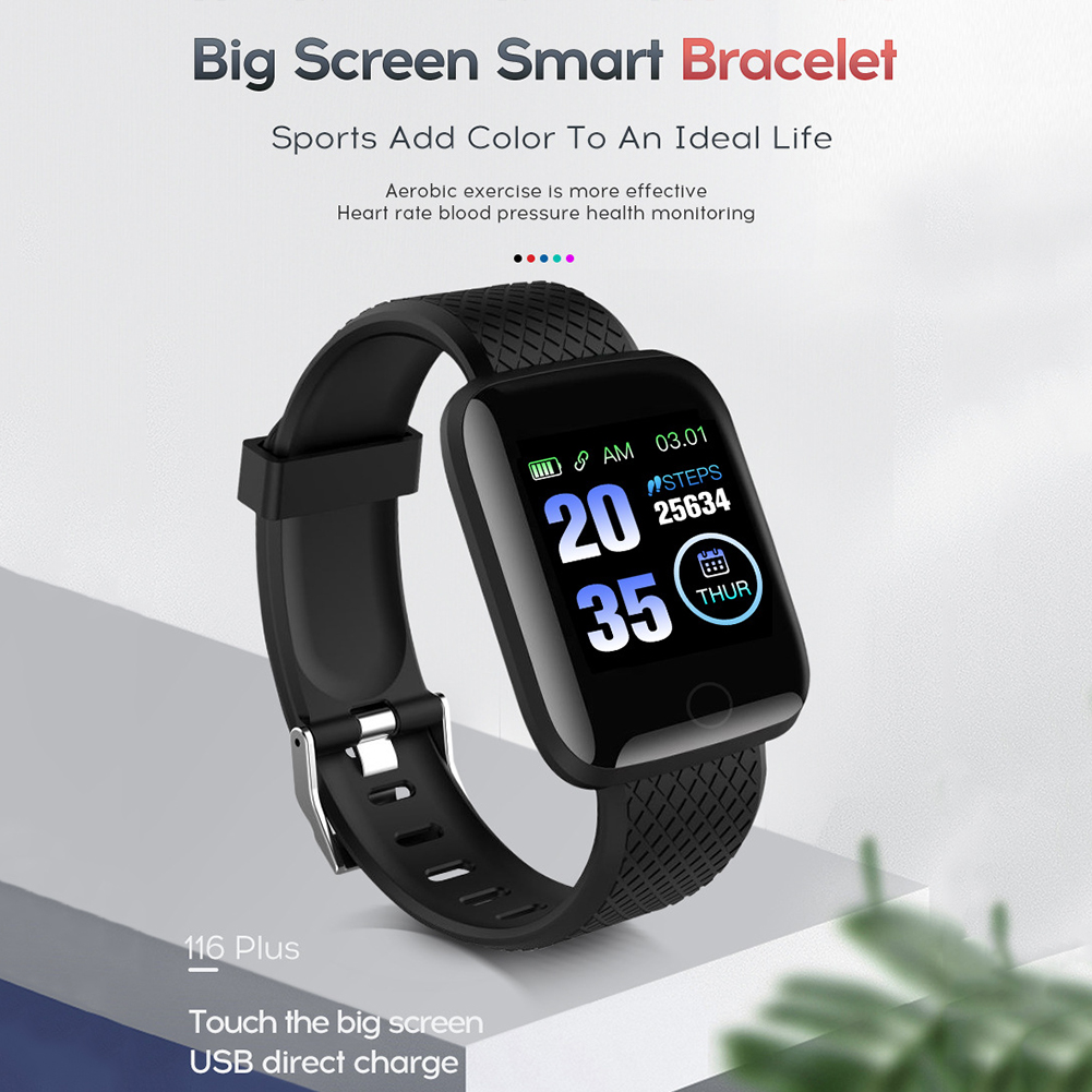thumbnail image 4 of Reloj Deportivo Btafrte Touch Smart Bracelet Fitness Tracker Monitor Ritmo Cardíaco Negro, 4 of 10