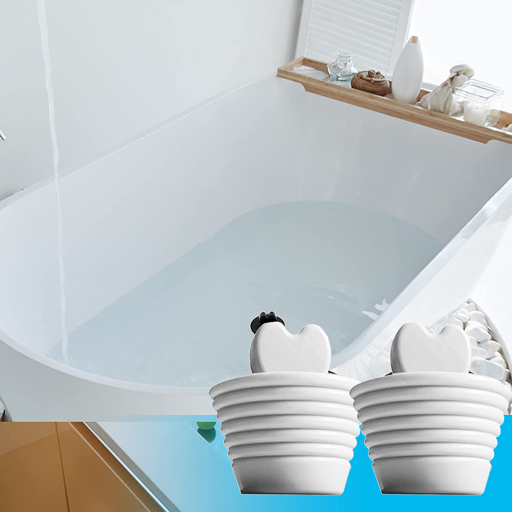 thumbnail image 3 of Kuymtek Tapón Silicona para Bañera Tapón Drenaje Universal para Fregadero Accesorios Baño (blanco), 3 of 10