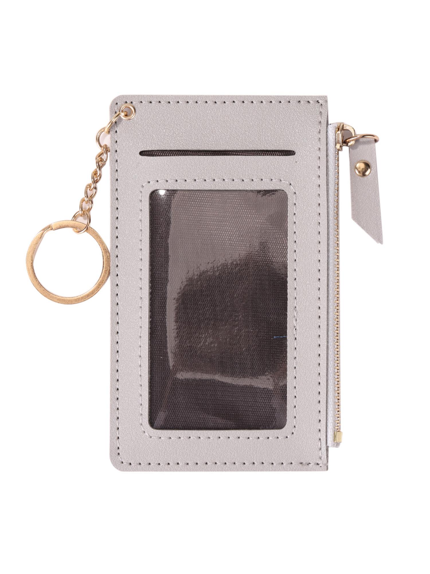 thumbnail image 2 of Cartera mujer Monedero corto PU Monedero Delgado Multi-Tarjetero (Gris), 2 of 10