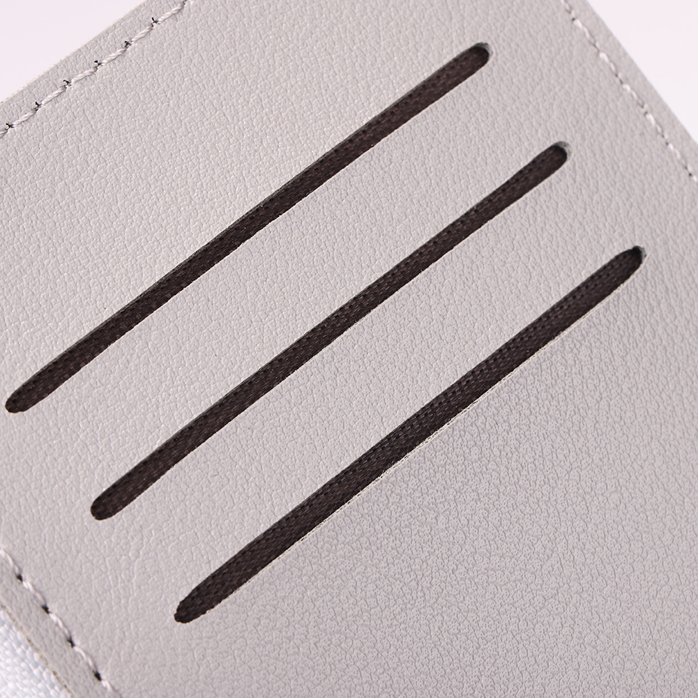thumbnail image 4 of Cartera mujer Monedero corto PU Monedero Delgado Multi-Tarjetero (Gris), 4 of 10
