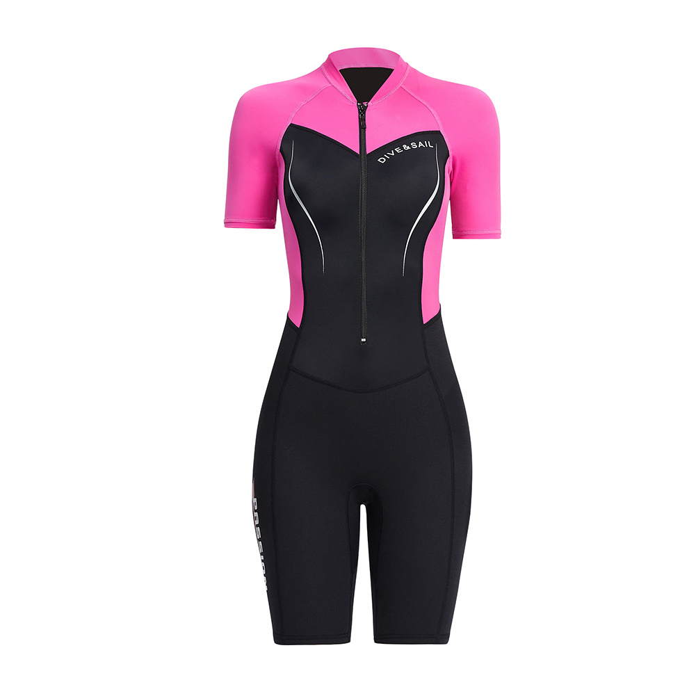 thumbnail image 2 of Kuymtek DIVE SAIL Neopreno Scuba Snorkel Natación Mujeres Body Trajes Neopreno (Rosa XL), 2 of 10
