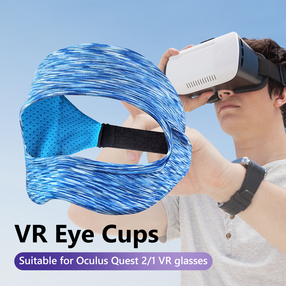 thumbnail image 4 of Bsvklp Para Oculus Quest 2 Eye Mask Cover Anti-Sudor VR Gafas Sweat Band (Azul), 4 of 10