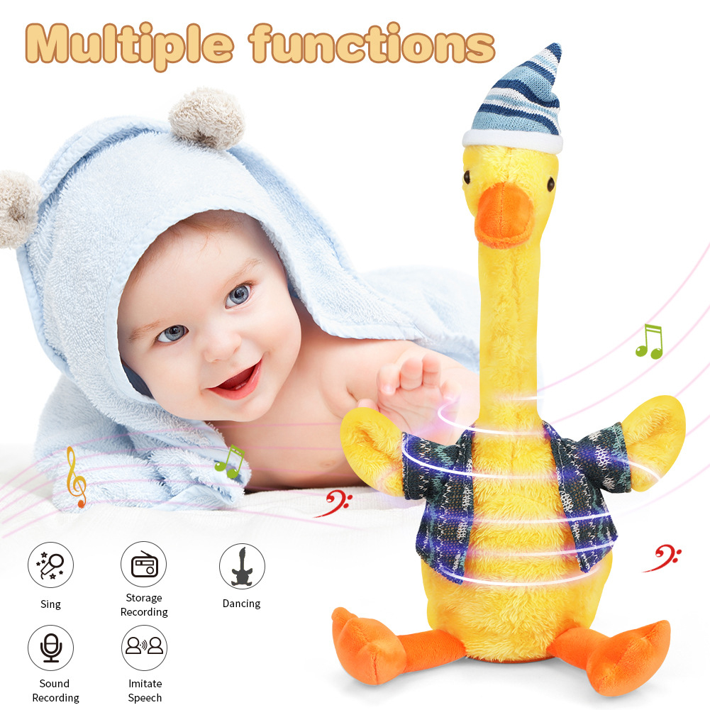 thumbnail image 4 of Dancing Duck Doll Sing Record Repetir Parlantes para Bebés Y (Azul B), 4 of 8