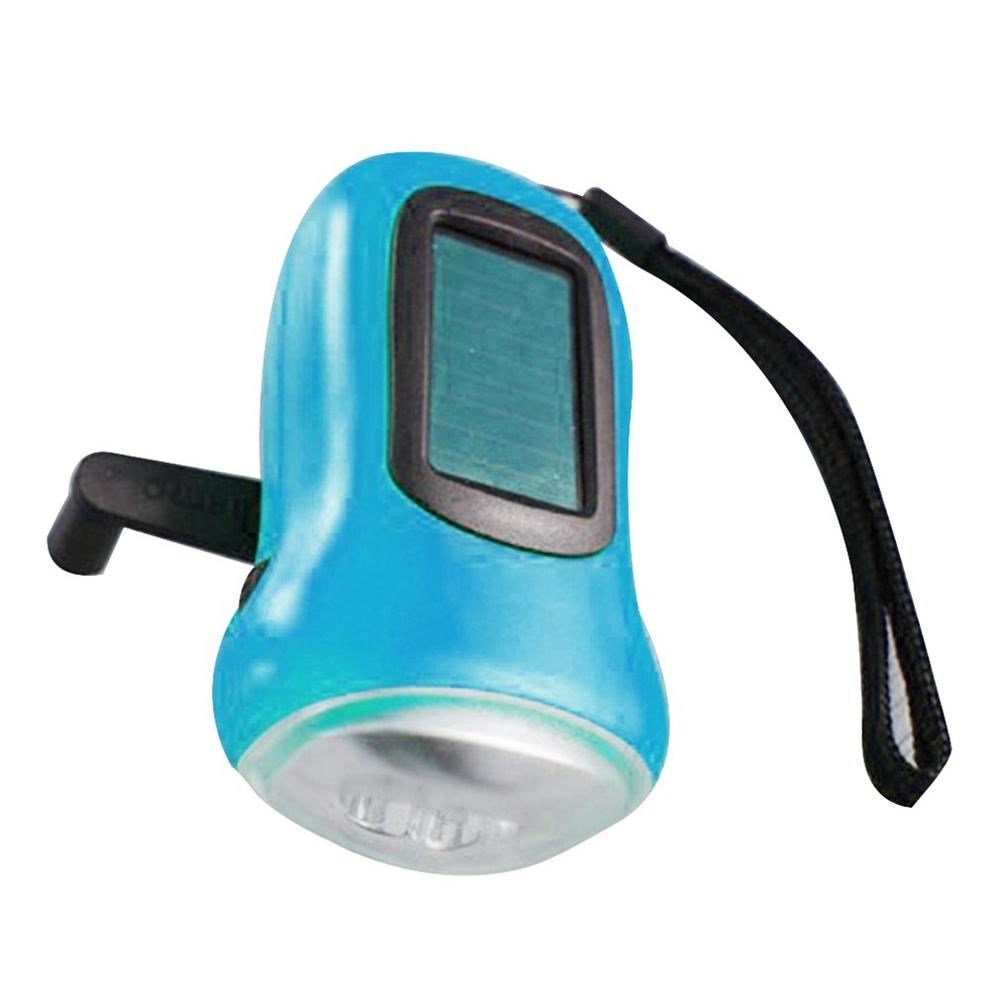 thumbnail image 2 of Manivela Solar Dynamo Antorcha Lámpara Linterna LED Emergencia para Exteriores () Azul, 2 of 10