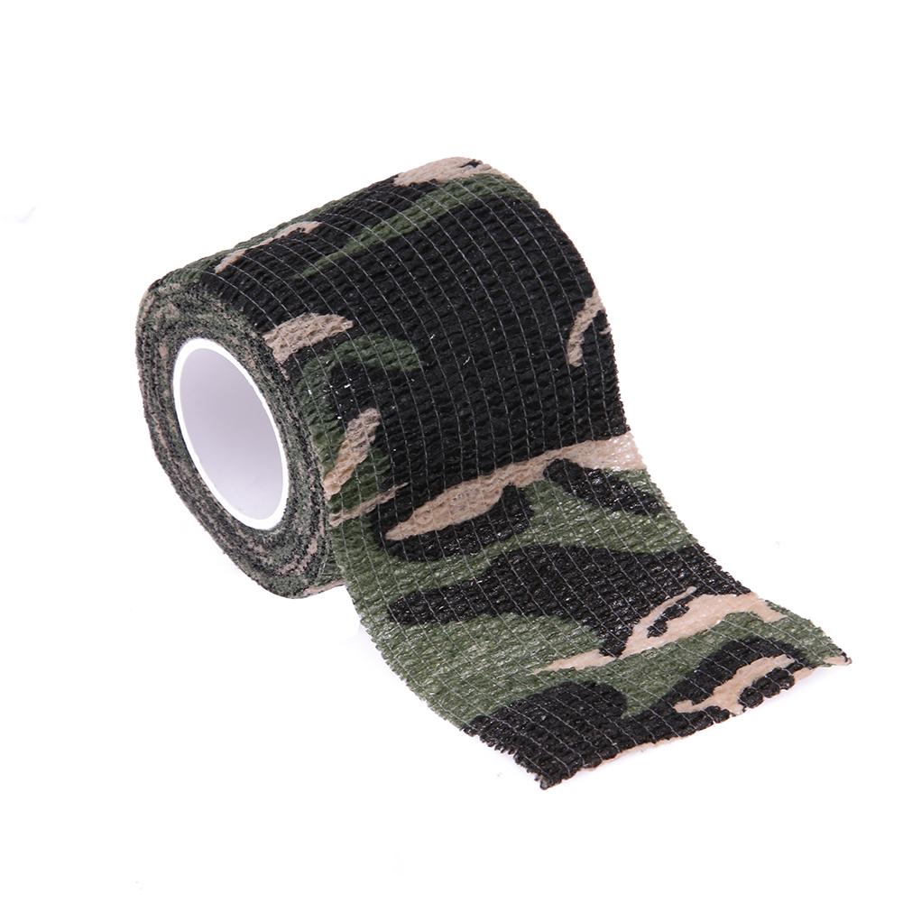 Cinta Biónica para Exteriores 5 Cm X 4 M Y Acampada (camuflaje 3) Color Verde